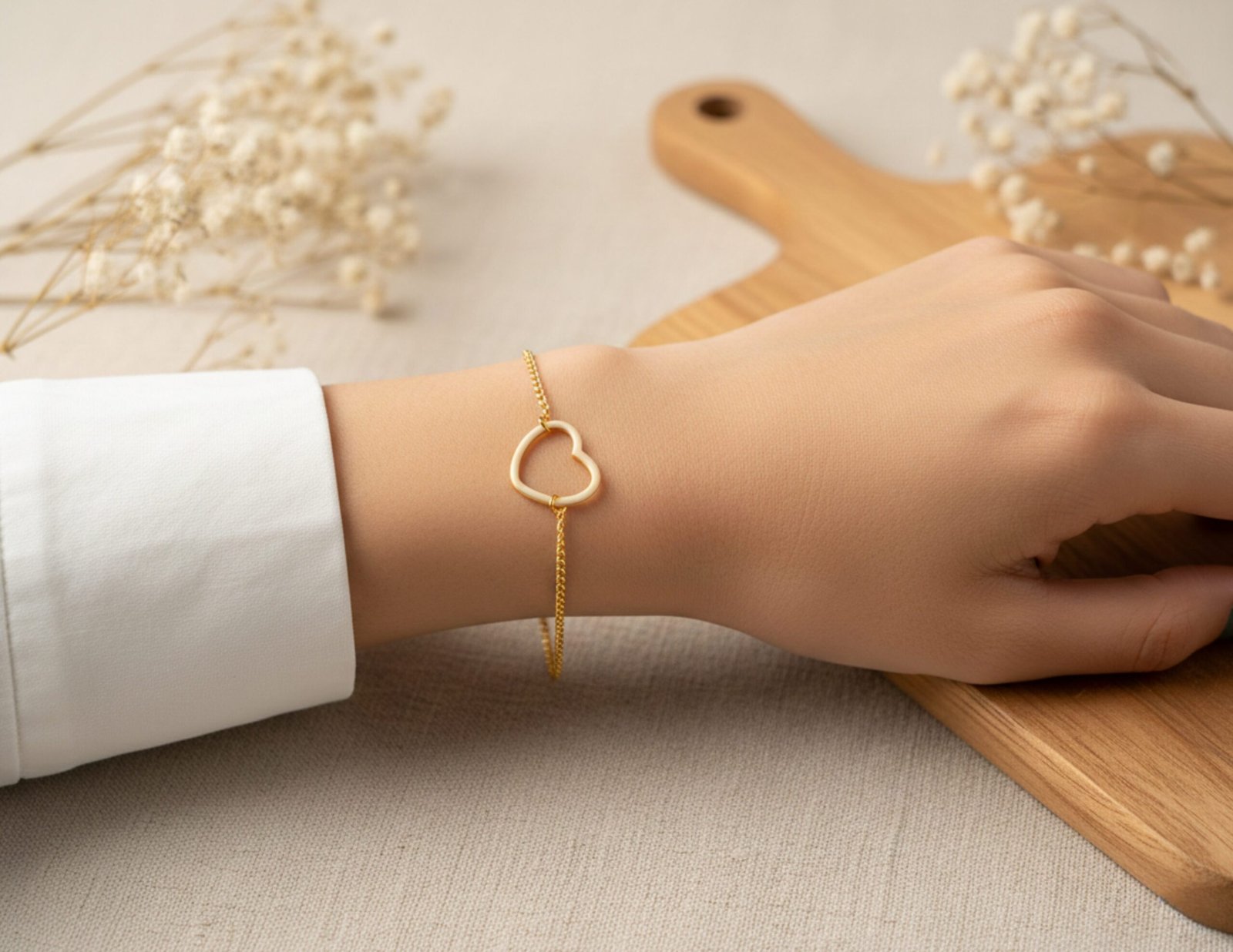 Golden Love Loop Bracelet - Image 4