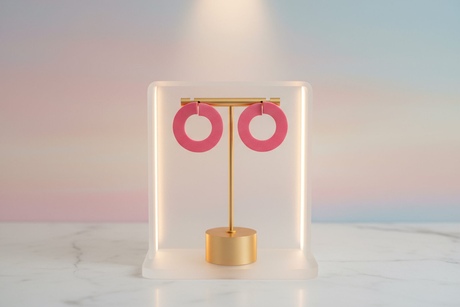 Blush Button Studs