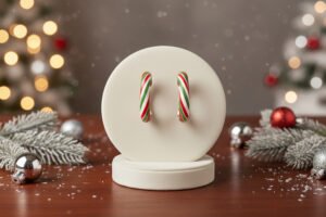 Candy Cane Hoops