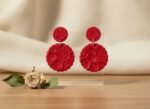 Crimson Rose Earrings