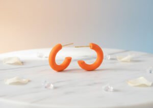 Tangerine Hoops