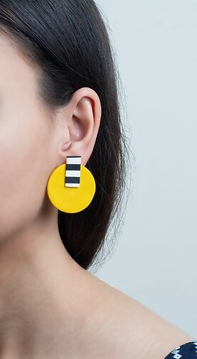 Yellow and Monochrome Studs - Image 3