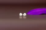 Mommy & Me White Double Knot Studs