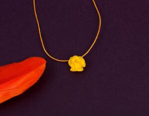 Mini Yellow Rose Pendant