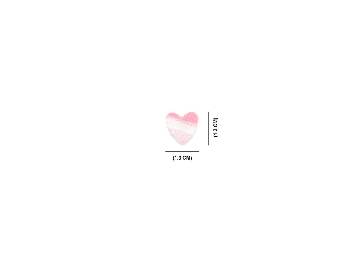 Pink Multicolor Textured Heart Studs - Image 4