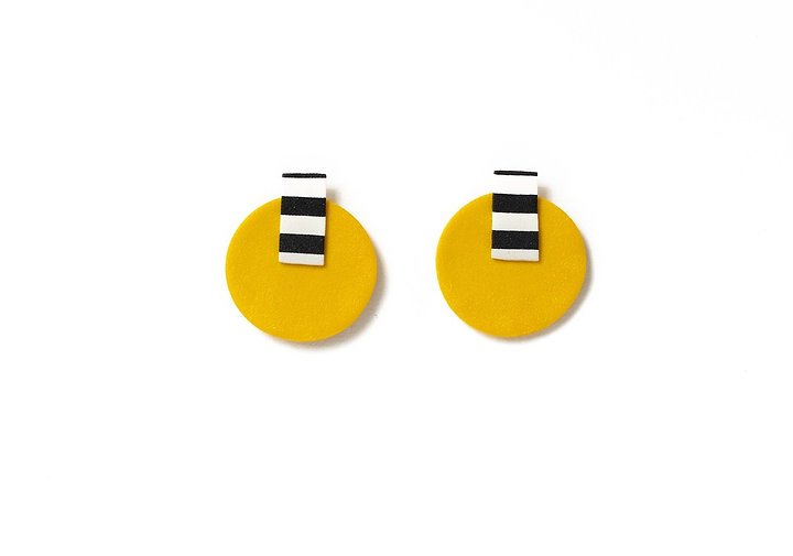 Yellow and Monochrome Studs - Image 2