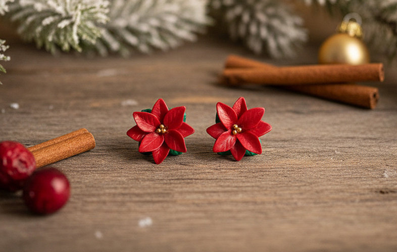poinsettia-studs