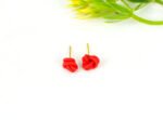 Mini Double Knot Red Studs