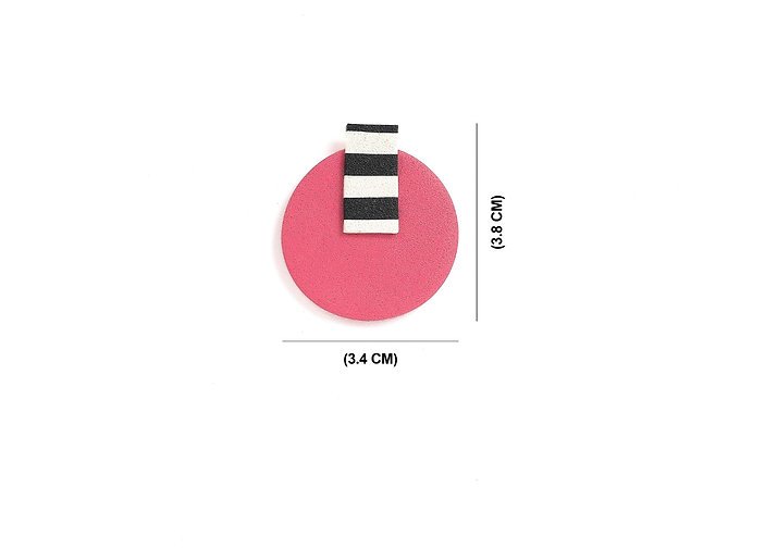 Pink and Monochrome Studs - Image 4