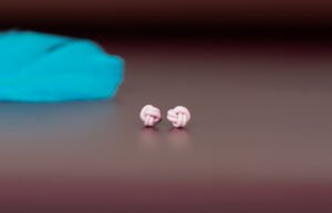 Mommy & Me Baby Pink Double Knot Studs