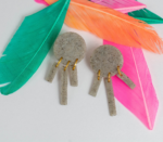 Stone Circle Earrings