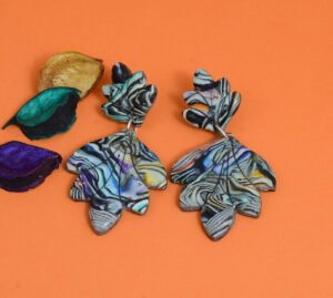 Colorbust Leaf Earrings