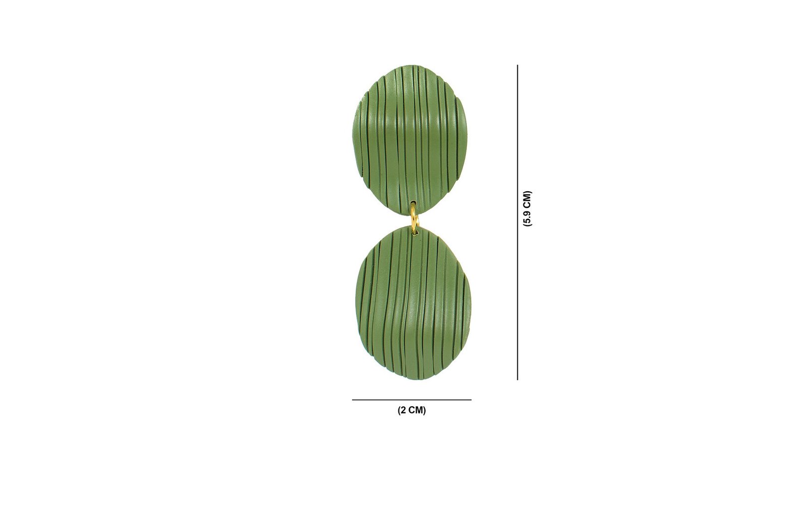 Textured Oval Dangles - Image 4