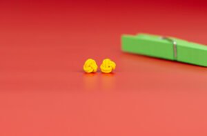 mommy-me-yellow-double-knot-studs