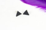 Black Triangle Studs