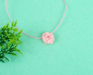 Mini Light Pink Rose Pendant