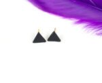Mini Triangle Black Studs