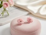 Mini Baby Pink Rose Studs