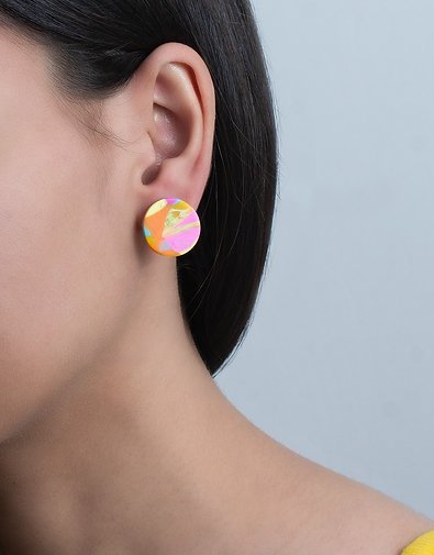 Colorful Circle Studs - Image 3