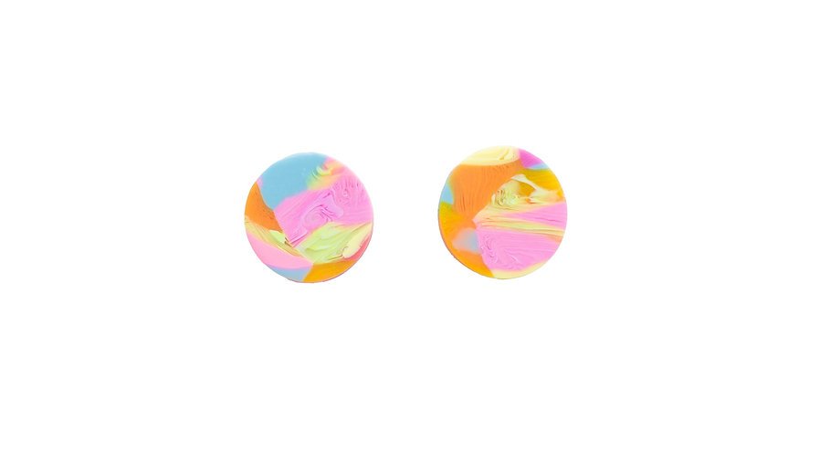Colorful Circle Studs - Image 2